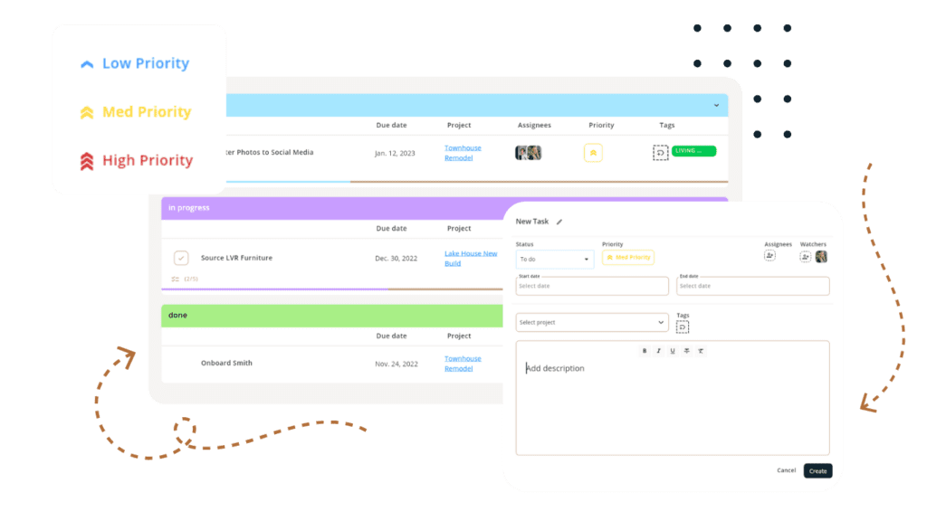 All Feature Page Hero Mockups Task Management