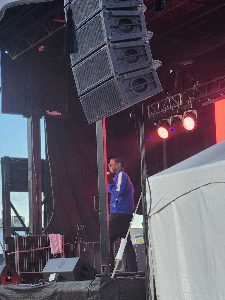 Doug E. Fresh performing at High Point Market